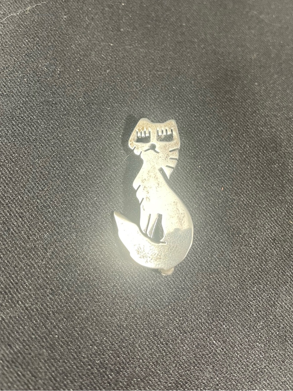 Taxco 925 Silver Cat Brooch